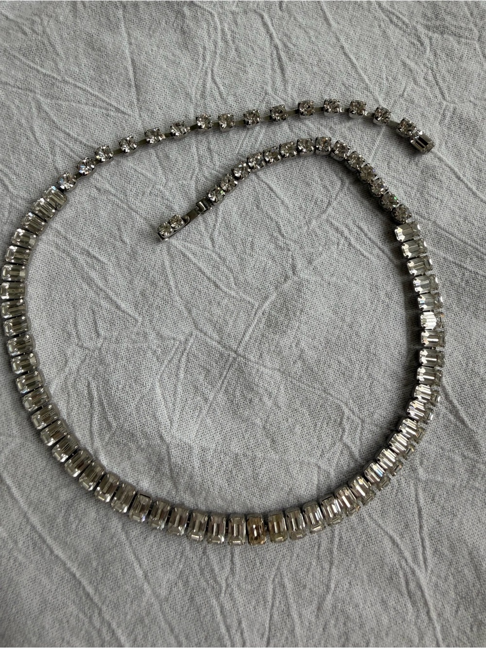 Albert Weiss Crystal Tennis Necklace